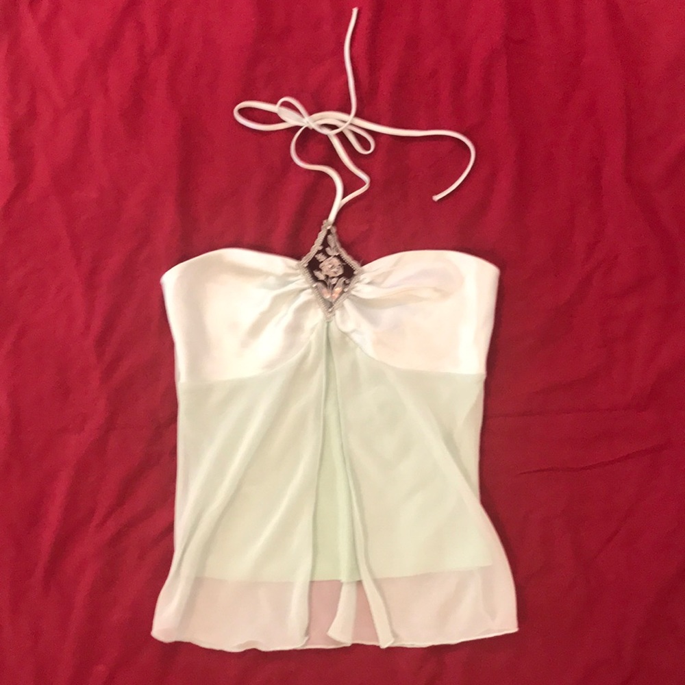 3/$21 E.Stam - Halter top- color mint